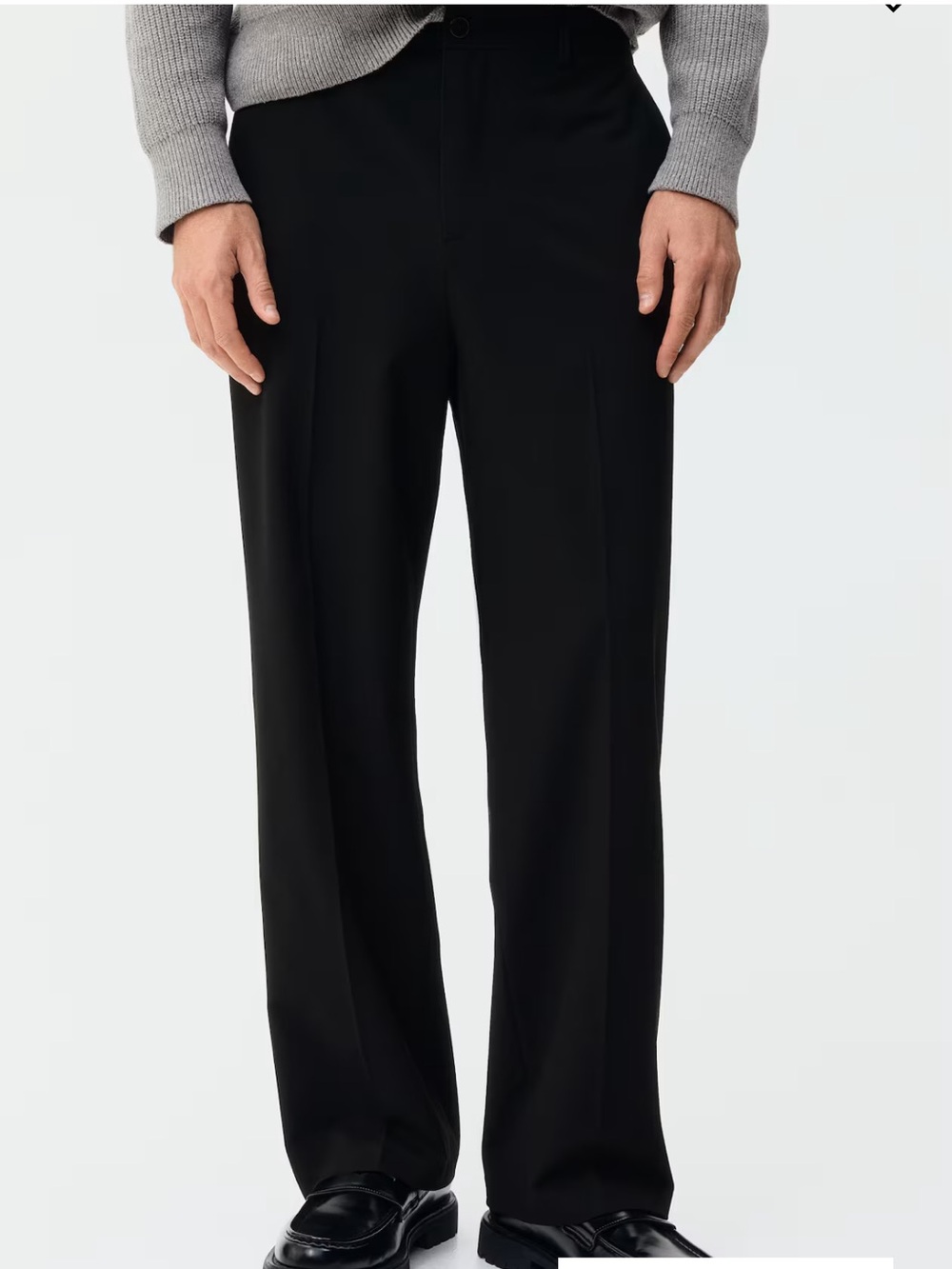 Classic Men's Black Dress Pants, relaxed with 4 way stretch